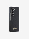 Guess Guess PC/TPU Glitter Flakes μεταλλικό λογότυπο πίσω κάλυμμα για Samsung Galaxy Z Fold 6 Μαύρο