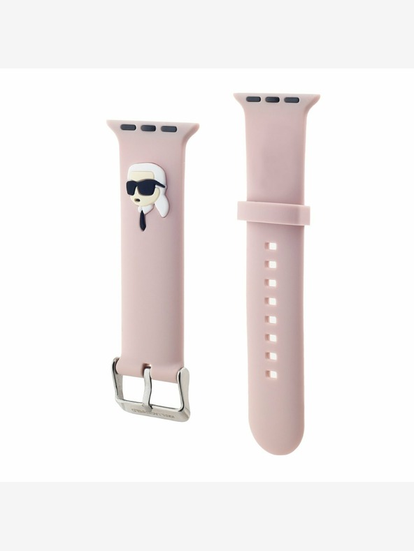 Karl Lagerfeld Λουράκι Karl Lagerfeld Karl Head NFT για Apple Watch 38/40/41 ροζ