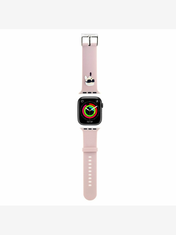 Karl Lagerfeld Λουράκι Karl Lagerfeld Karl Head NFT για Apple Watch 42/44/45/46/49 Ροζ