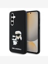 Karl Lagerfeld Karl Lagerfeld 3D καουτσούκ Karl και Choupette πίσω κάλυμμα για Samsung Galaxy S24 FE Μαύρο