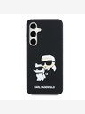 Karl Lagerfeld Karl Lagerfeld 3D καουτσούκ Karl και Choupette πίσω κάλυμμα για Samsung Galaxy S24 FE Μαύρο