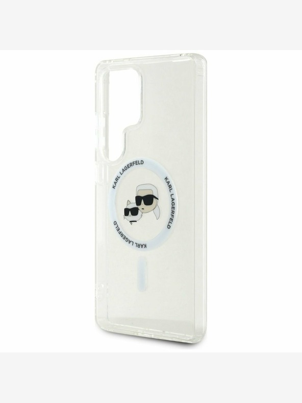 Karl Lagerfeld Karl Lagerfeld IML K&CH Heads MagSafe Back Cover για Samsung Galaxy S25 Ultra Transparent
