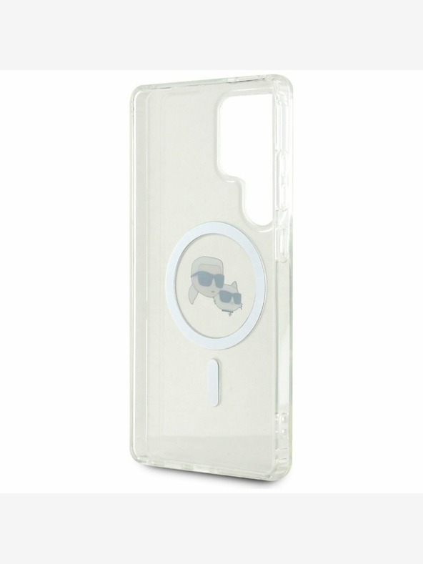 Karl Lagerfeld Karl Lagerfeld IML K&CH Heads MagSafe Back Cover για Samsung Galaxy S25 Ultra Transparent