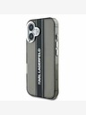 Karl Lagerfeld Karl Lagerfeld IML Stripe Logo πίσω κάλυμμα για iPhone 16 Μαύρο