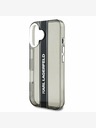 Karl Lagerfeld Karl Lagerfeld IML Stripe Logo πίσω κάλυμμα για iPhone 16 Μαύρο