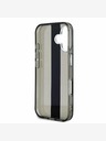 Karl Lagerfeld Karl Lagerfeld IML Stripe Logo πίσω κάλυμμα για iPhone 16 Μαύρο