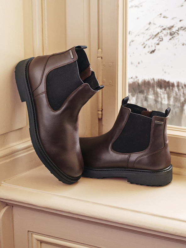 Geox Ανδρικές μπότες αστραγάλου Geox Lagorai + Grip A καφέ