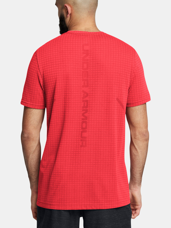 Under Armour Ανδρικό μπλουζάκι Under Armour Vanish Seamless Grid SS-RED