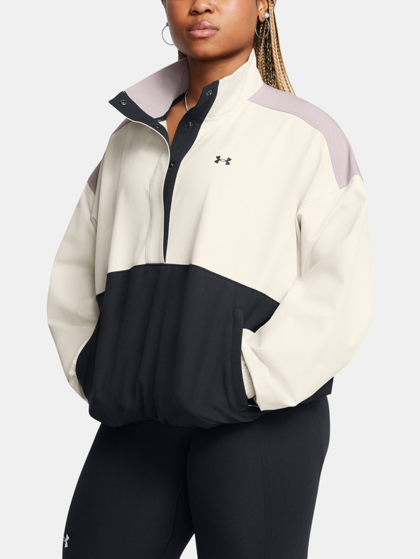 Under Armour Γυναικείο μπουφάν Under Armour Armoursport Swoven Pullover Jacket-WHT