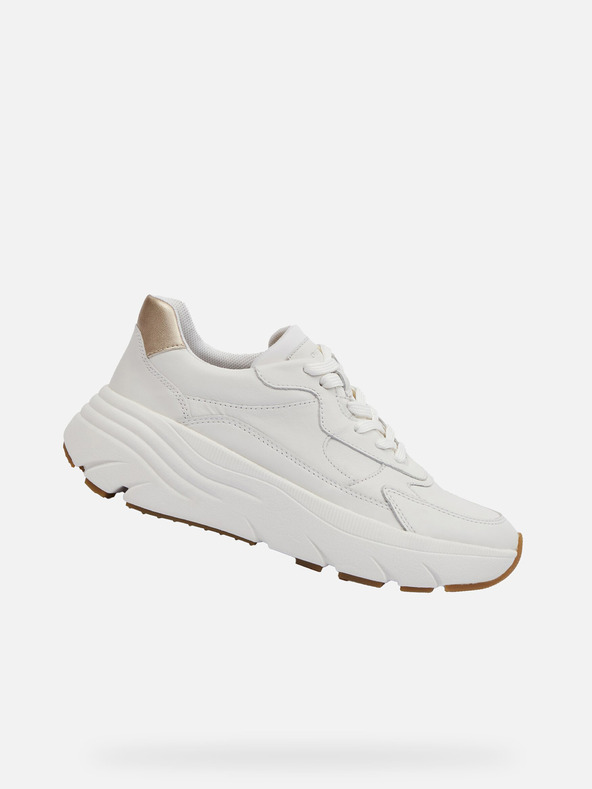 Geox Λευκά γυναικεία sneakers Geox Diamanta