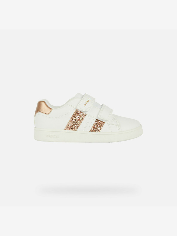 Geox Λευκά αθλητικά παπούτσια Geox Eclyper για κορίτσια