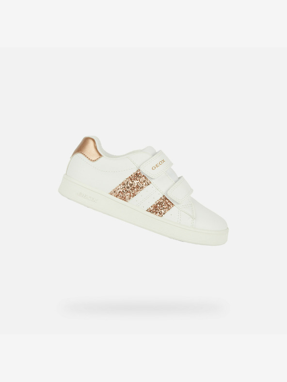 Geox Λευκά αθλητικά παπούτσια Geox Eclyper για κορίτσια
