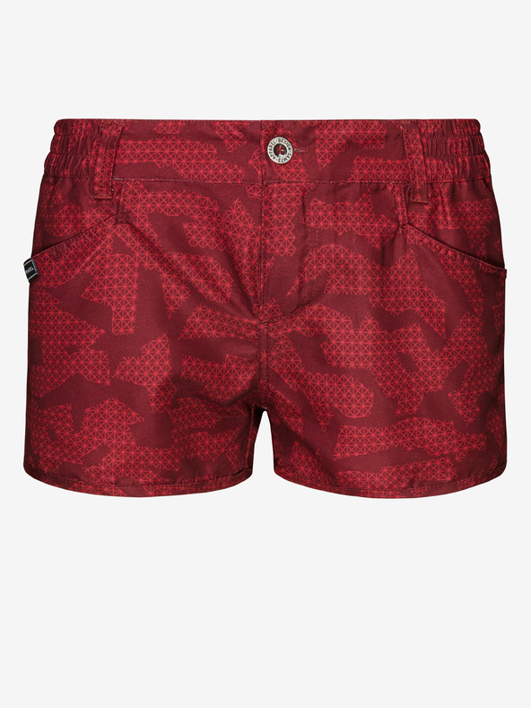 Sam 73 Κόκκινο γυναικείο σορτς με μοτίβο SAM 73
