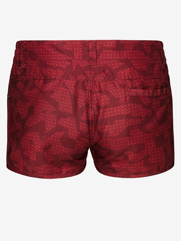 Sam 73 Κόκκινο γυναικείο σορτς με μοτίβο SAM 73