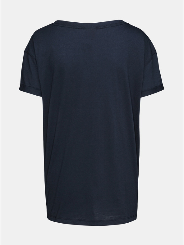 Sam 73 Γυναικείο μπλε σκούρο χαλαρό μπλουζάκι με στάμπα SAM 73