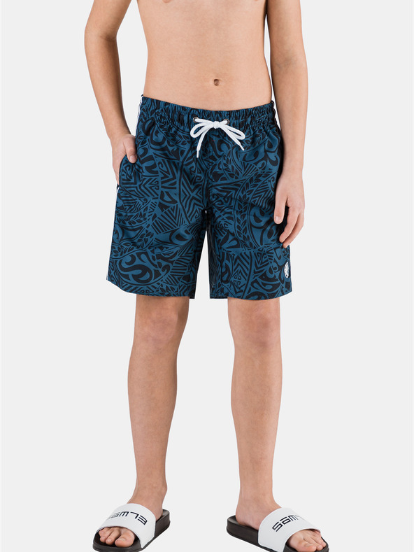 Sam 73 Σκούρο μπλε αγορίστικο παιδικό μοτίβο μαγιό SAM 73