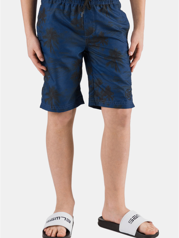 Sam 73 Σκούρο μπλε αγορίστικο παιδικό μοτίβο μαγιό SAM 73