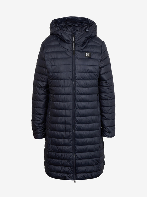 Sam 73 Σκούρο μπλε γυναικείο καπιτονέ παλτό Sam 73