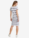 Sam 73 Λευκό και γκρι γυναικείο ριγέ κοντό φόρεμα SAM 73 Matilda