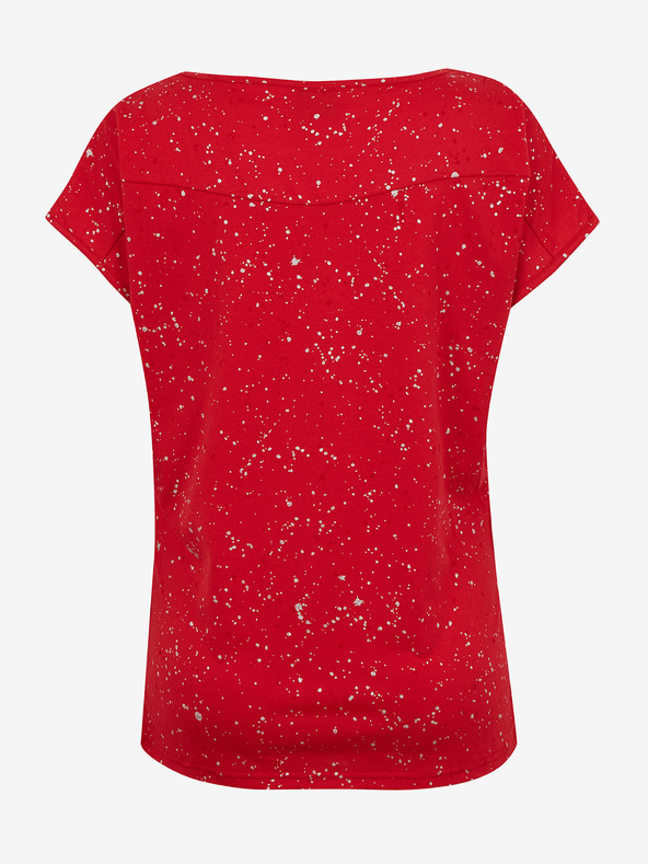 Sam 73 Κόκκινο γυναικείο μπλουζάκι με σχέδιο SAM 73 Heqa