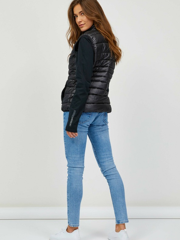 Sam 73 Μαύρο γυναικείο καπιτονέ γιλέκο SAM 73 Farai