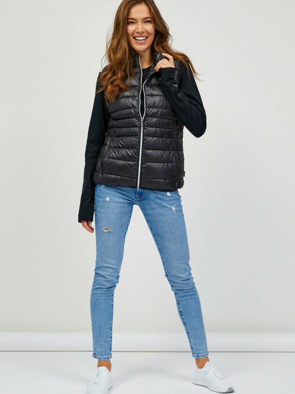 Sam 73 Μαύρο γυναικείο καπιτονέ γιλέκο SAM 73 Farai