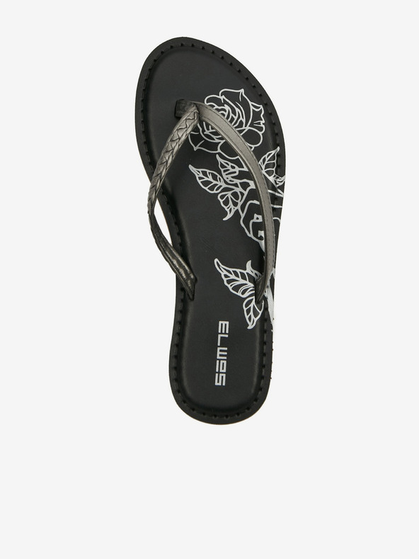 Sam 73 Μαύρες γυναικείες σαγιονάρες με σχέδιο SAM 73 Mia