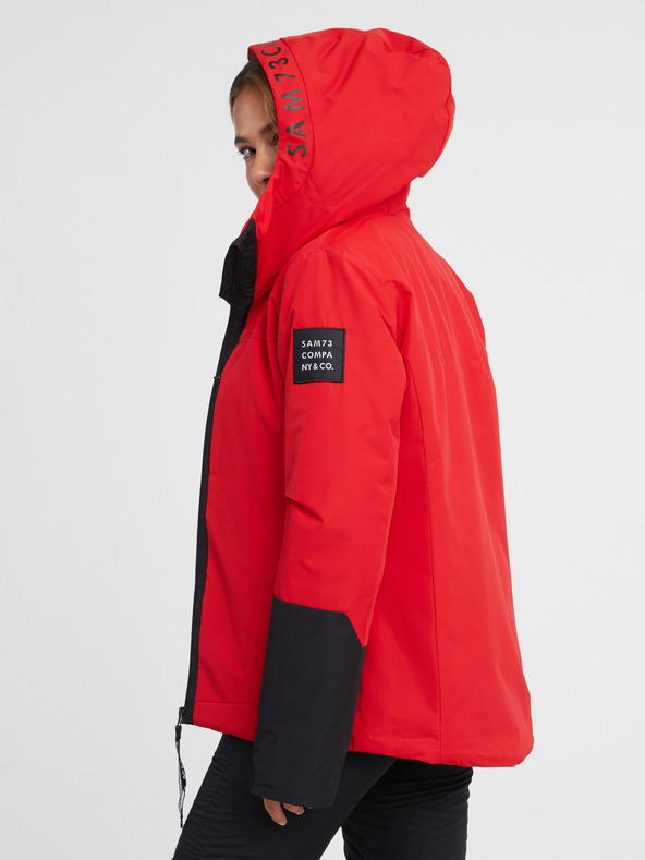 Sam 73 Μαύρο και κόκκινο γυναικείο μπουφάν SAM 73 Minerva