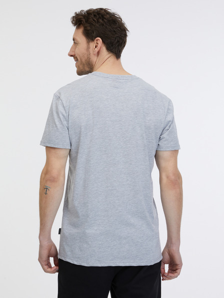 Sam 73 Ανοιχτό γκρι ανδρικό t-shirt SAM 73 Fabio