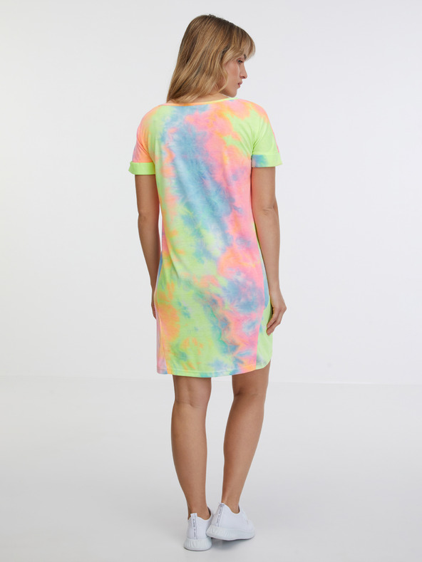 Sam 73 Γυναικείο μπλε-πράσινο φόρεμα με σχέδιο SAM 73 Talia