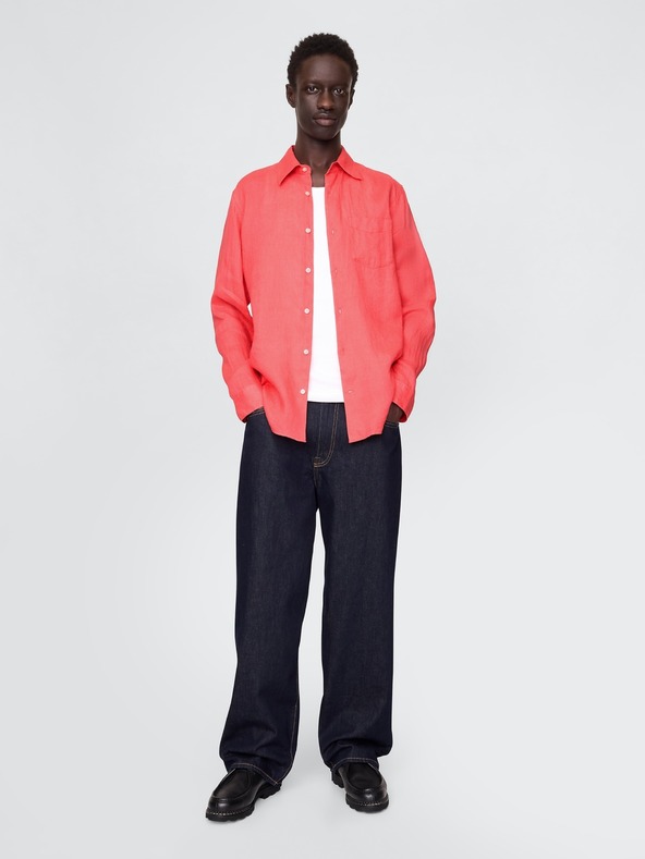 GAP Κλασικό λινό πουκάμισο GAP