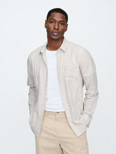 GAP Standard Fit λινό πουκάμισο GAP