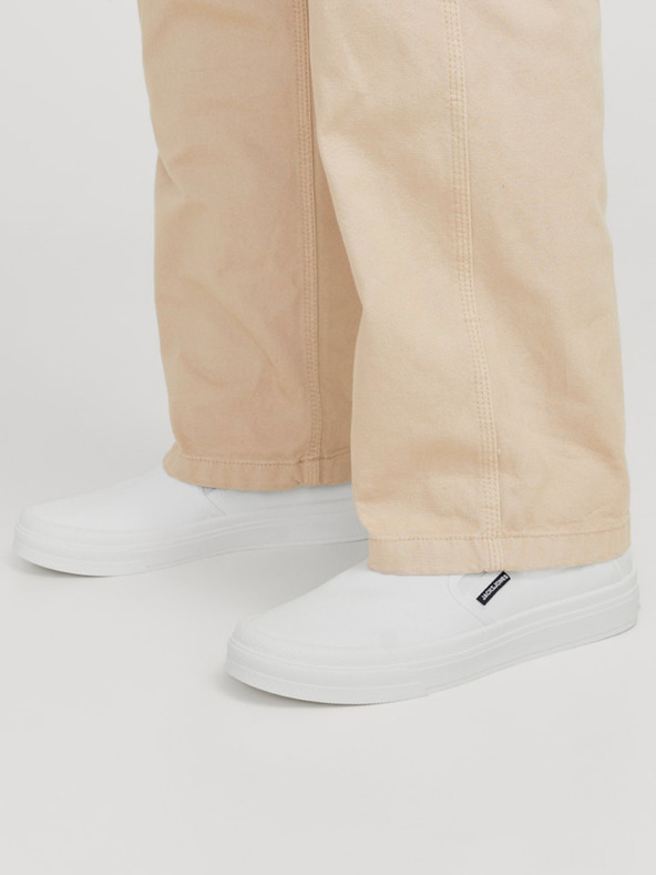 Jack & Jones Λευκά ανδρικά slip on παπούτσια Jack & Jones
