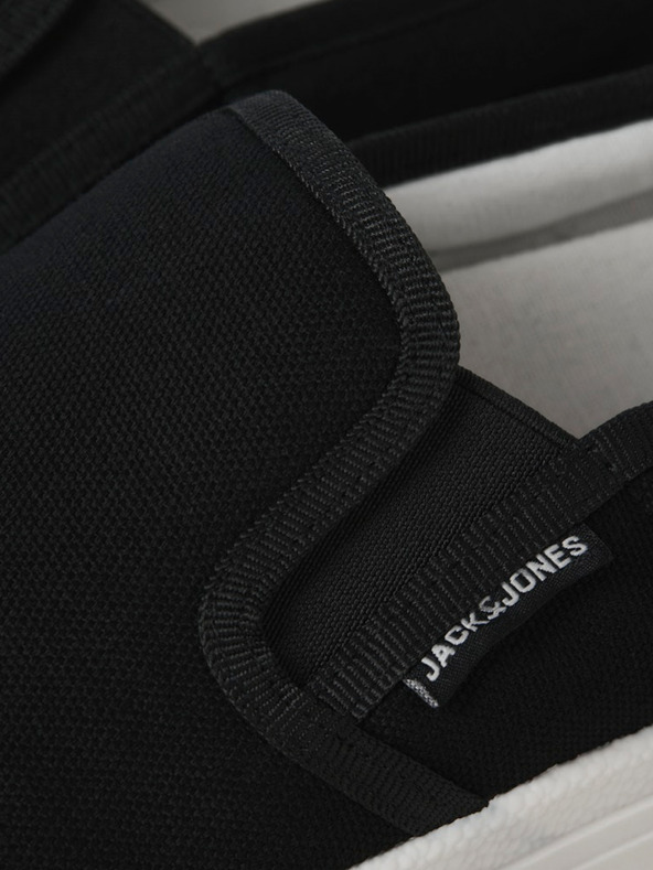 Jack & Jones Μαύρα ανδρικά slip on παπούτσια Jack & Jones