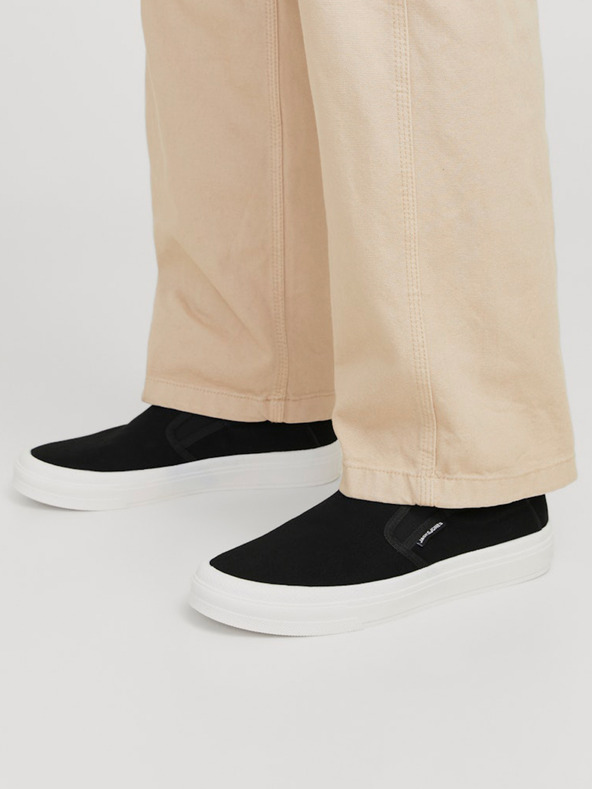 Jack & Jones Μαύρα ανδρικά slip on παπούτσια Jack & Jones