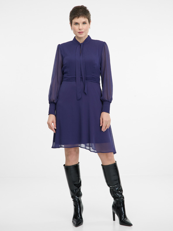 Orsay ORSAY Σκούρο μπλε γυναικείο φόρεμα με σχέδιο