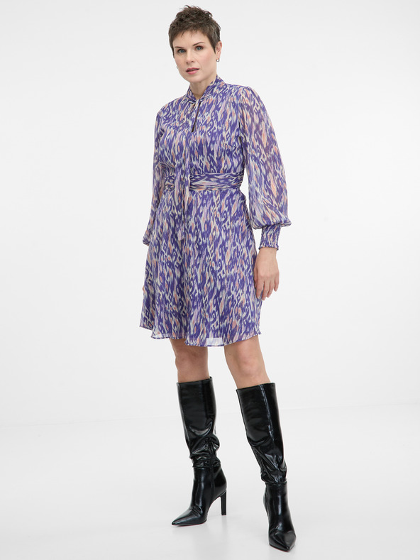 Orsay Μωβ γυναικείο φόρεμα μέχρι το γόνατο ORSAY