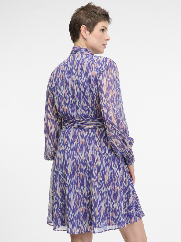 Orsay Μωβ γυναικείο φόρεμα μέχρι το γόνατο ORSAY