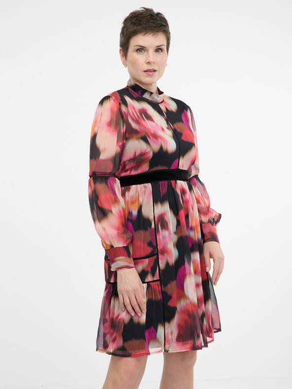 Orsay Κόκκινο μοτίβο γυναικείο φόρεμα μέχρι το γόνατο ORSAY