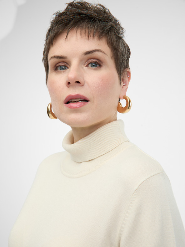 Orsay Κρεμώδες γυναικείο φόρεμα ORSAY