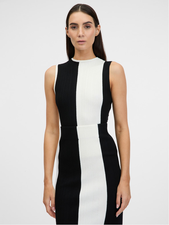 Orsay Μαύρο και λευκό γυναικείο πουλόβερ ORSAY