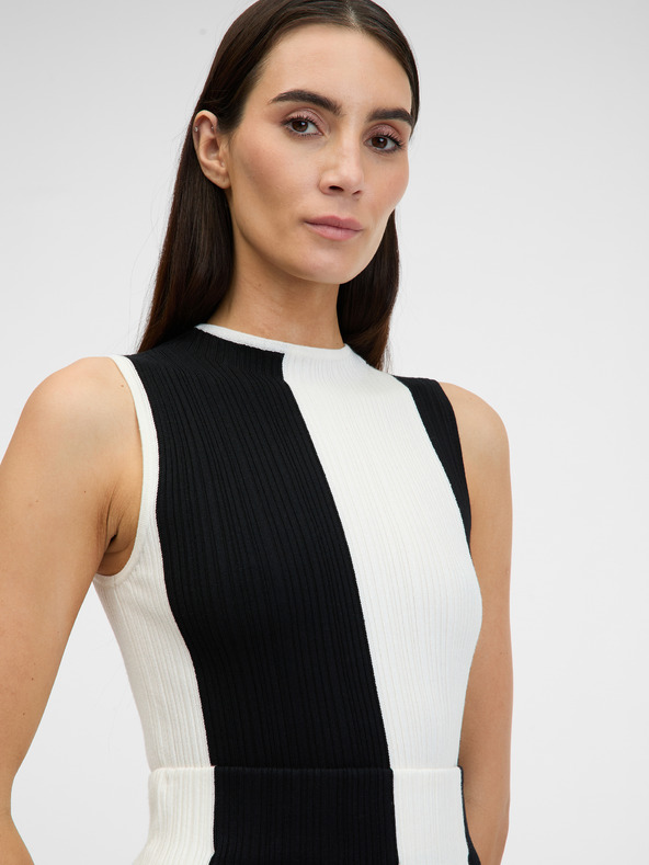 Orsay Μαύρο και λευκό γυναικείο πουλόβερ ORSAY