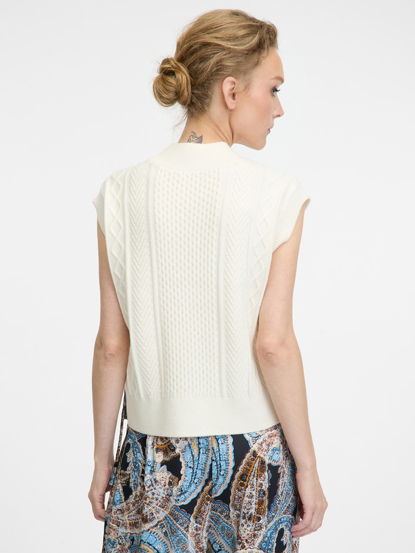 Orsay Κρεμ γυναικεία ζακέτα ORSAY