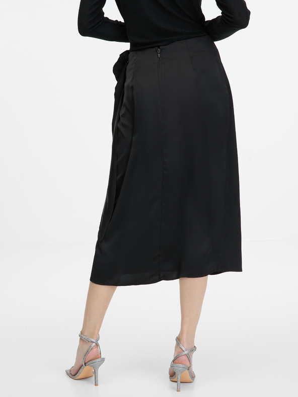 Orsay Μαύρη γυναικεία μίντι φούστα ORSAY