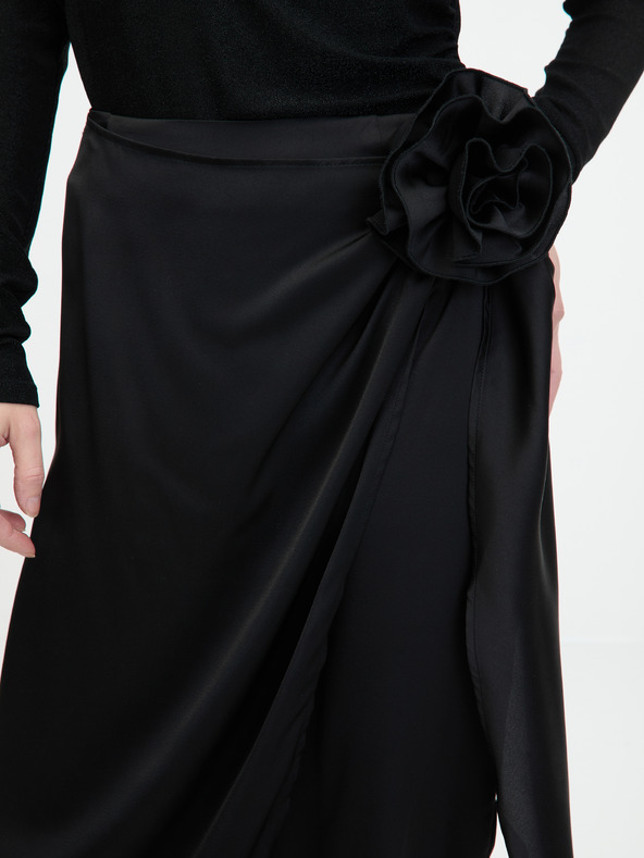 Orsay Μαύρη γυναικεία μίντι φούστα ORSAY