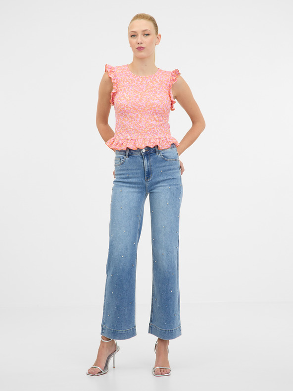 Orsay Ροζ γυναικείο κοντομάνικο μπλουζάκι ORSAY