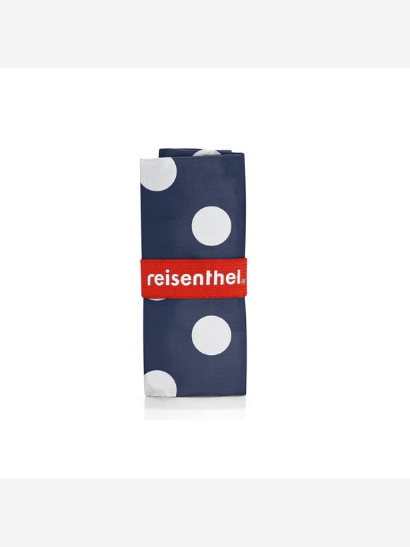 Reisenthel Τσάντα Αγορών Mini Maxi Shopper Σκούρο Μπλε με Πουά Τσάντα