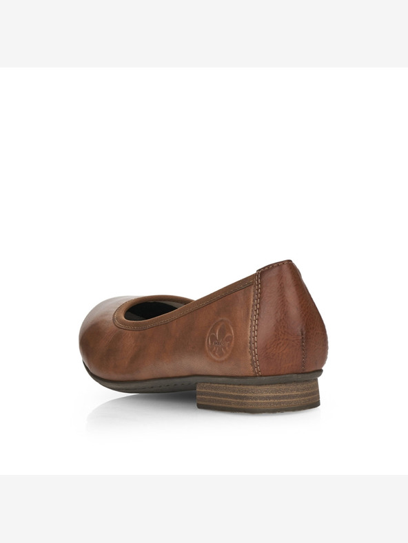 Rieker Καφέ γυναικείες μπαλαρίνες Rieker