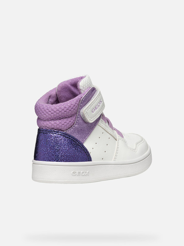 Geox Λευκά αθλητικά παπούτσια Geox Eclyper για κορίτσια