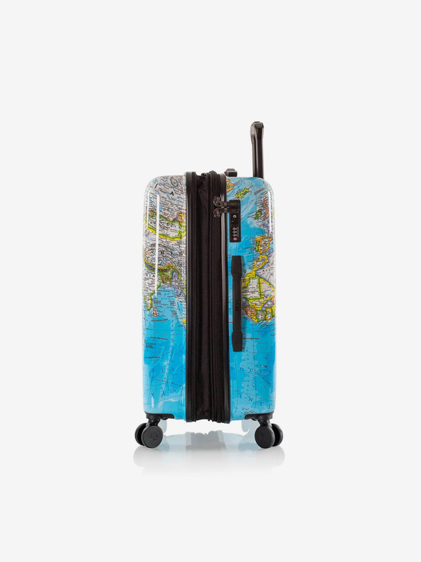 Heys Ταξιδιωτική βαλίτσα Heys Journey 3G M μπλε με μοτίβο M
